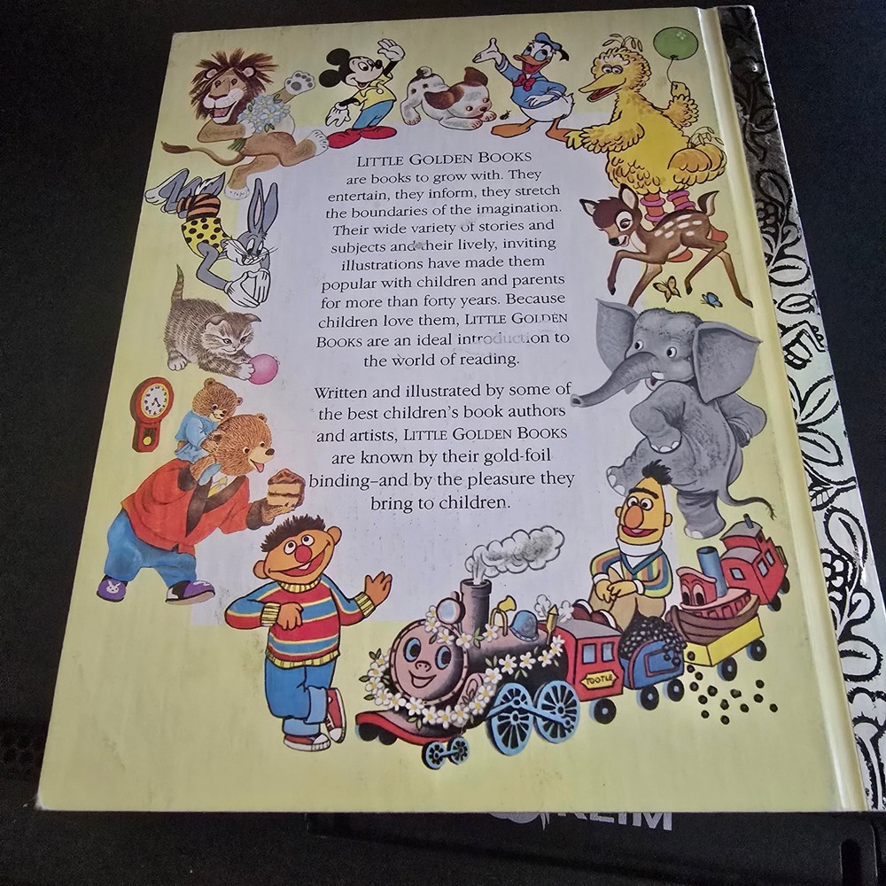 Vintage 1978 Little Golden Book Grover's Own Alphabet Kids Blue Sesame Street - Picture 4 of 4
